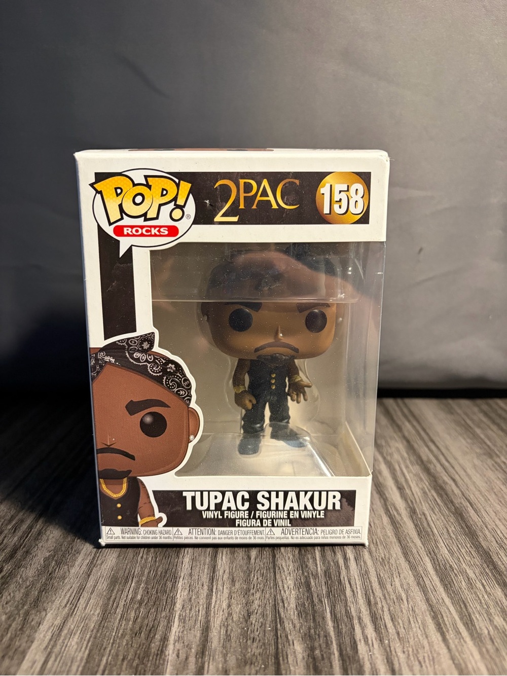 Funko Pop! Tupac Shakur Vinyl Figure - Black & Gold